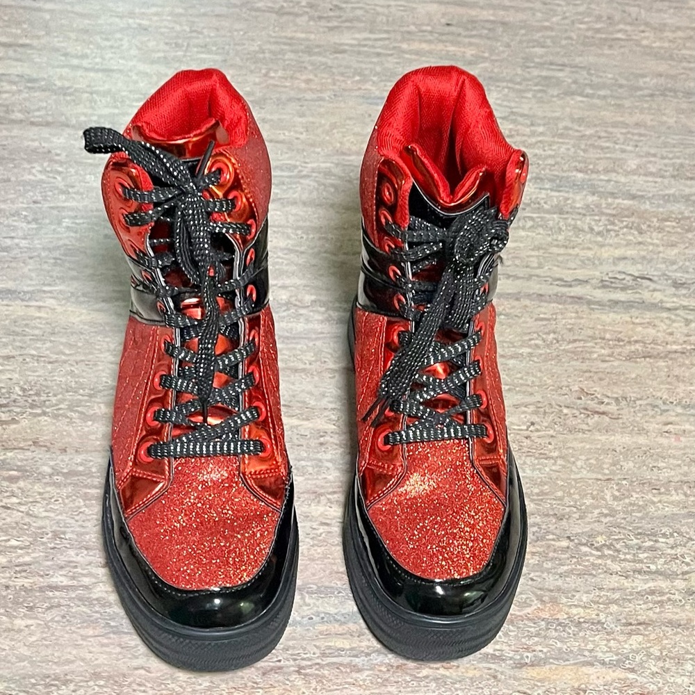 Alexandra high top sparkle dance high top sneakers